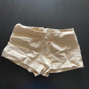 Capezio nude booty shorts dance base Adult M